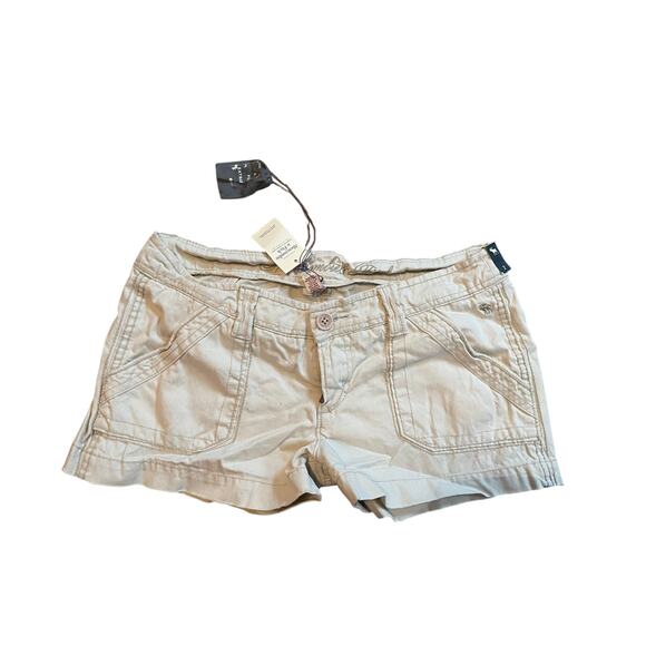 Womens NWT Abercrombie & Fitch Vintage Y2K Khaki Shorts 2